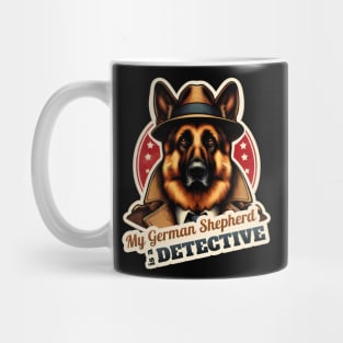 German Shepherd Detective Mug